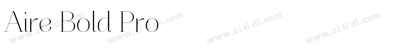 Aire Bold Pro字体转换